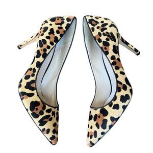 Vía Spiga Women's Leopard Print Pointed Toe Heel Size 10